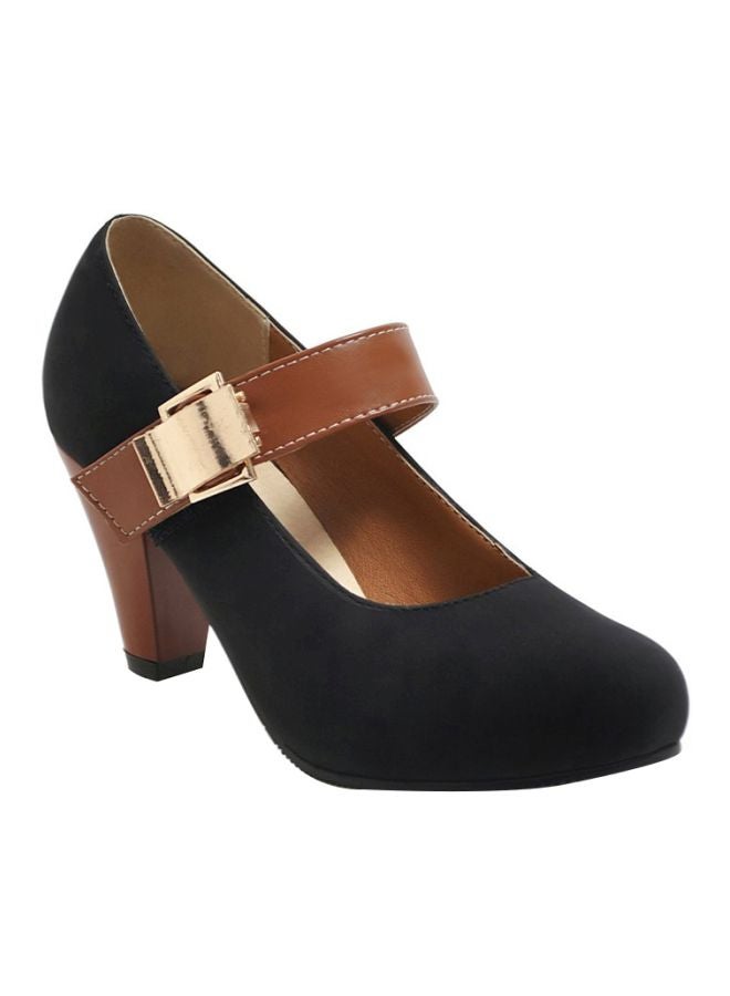 Heeled Dress Sandals Black/Brown  - Image 1