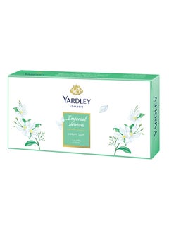 Yardley Jasmine Luxury Soap Set 3 Piece 100g  - Image 1