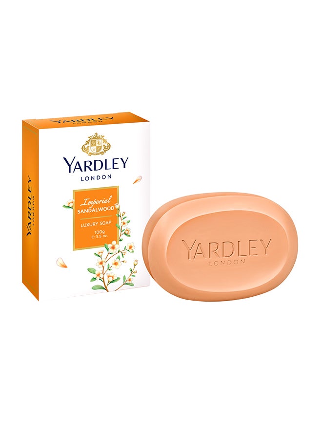 Yardley 3-Piece Sandalwood Luxury Soap Set 100grams  - Image 2