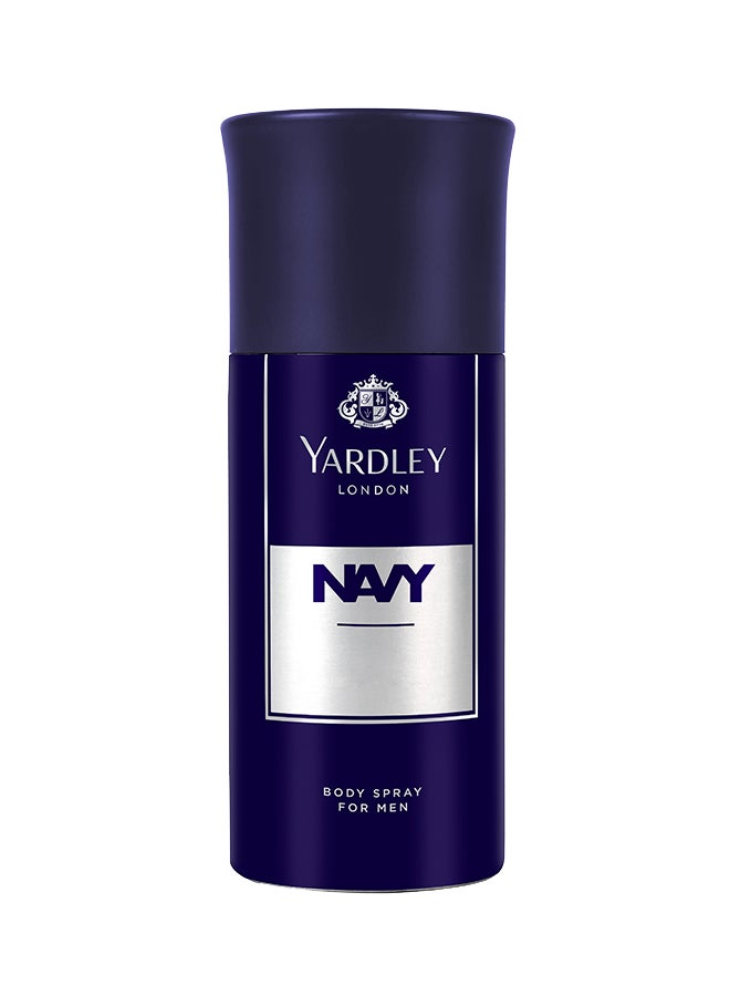 Yardley Navy Body Spray 150ml  - Image 1