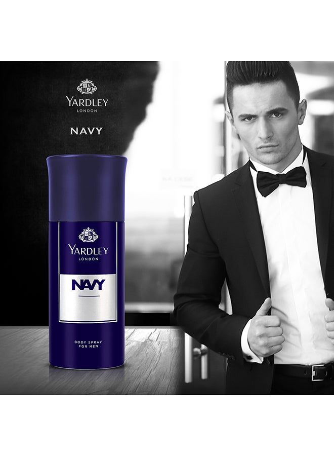 Yardley Navy Body Spray 150ml  - Image 2