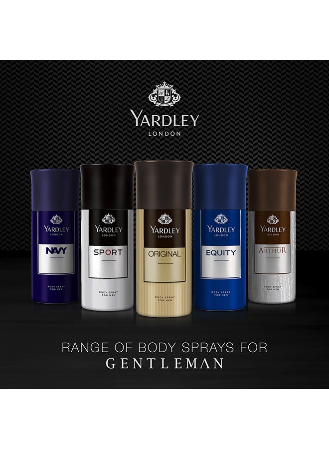 Yardley Navy Body Spray 150ml  - Image 4