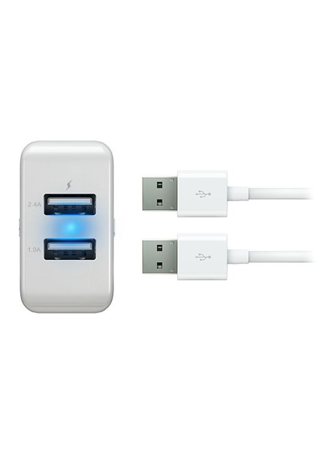 إينيرجي شاحن جداري بمنفذي USB أبيض - Image 2
