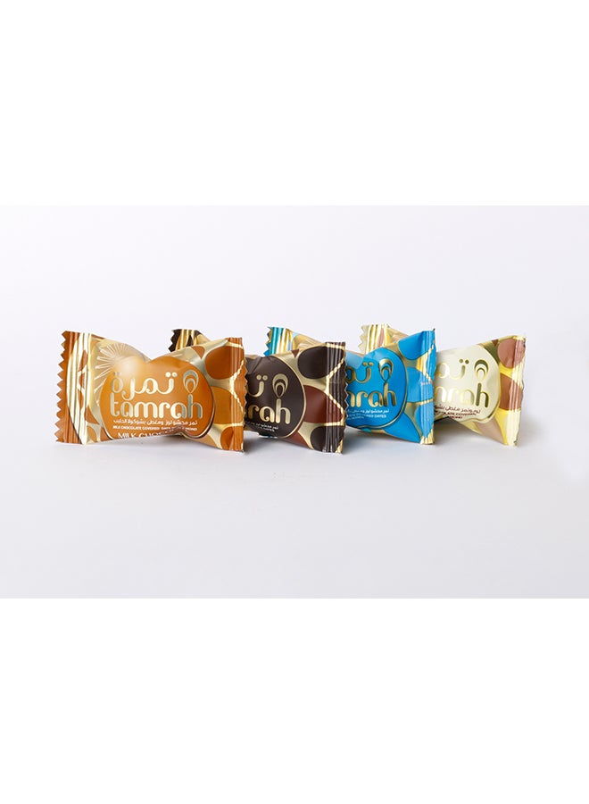 تمرة تمر مغطى بشوكولاتة متنوعة مع اللوز 135جرام - Image 2