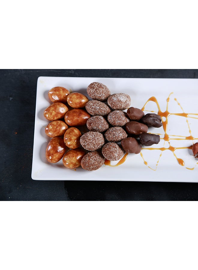 تمرة تمر مغطى بشوكولاتة متنوعة مع اللوز 135جرام - Image 4