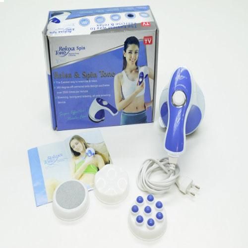 Relax & Spin Tone - Massage And Relax Device White Blue - Image 1