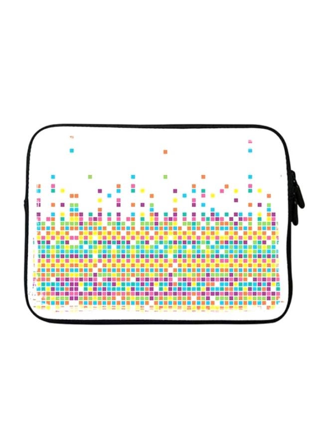 Stylizedd Designer Laptop Sleeve With Strap White/Green/Blue - Image 1
