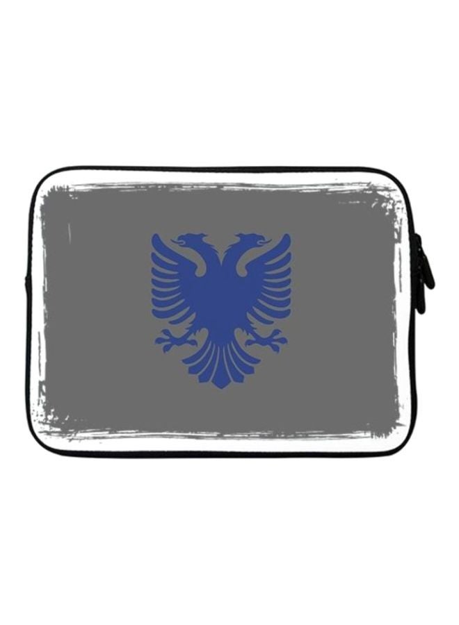 Stylizedd - Designer Laptop Sleeve With Strap Albanian Eagle - Image 1