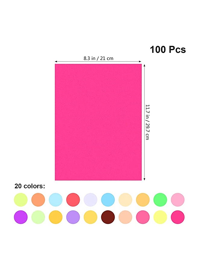 100-Piece A4 Coloured Origami Paper Sheet - Image 2