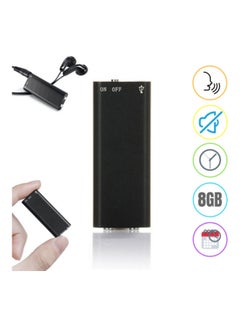 Generic Mini Audio Recorder Voice Listening Device 96 Hours 8GB Bug black  - Image 3