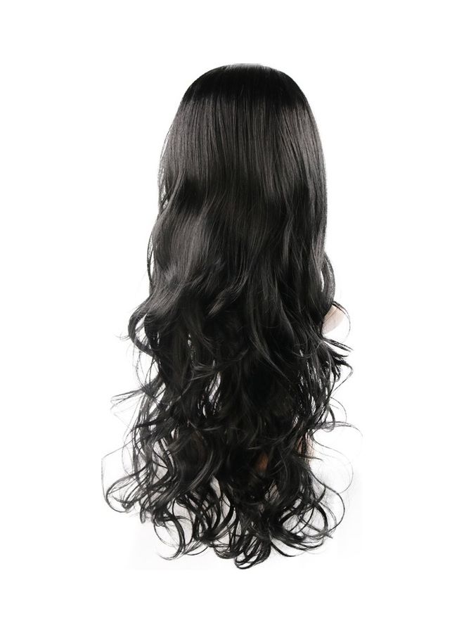Trendy Long Curly Wave Hair Wigs for American Women High Temperature Synthetic black 15*15*1cm - Image 5
