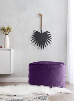 REGAL IN HOUSE Cylindrical Pouf Mauve 60x20cm  - Image 2