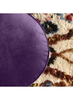 REGAL IN HOUSE Cylindrical Pouf Mauve 60x20cm  - Image 3