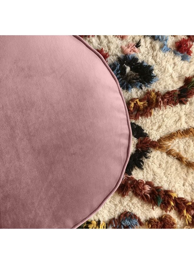 ريغال إن هاوس وسادة جلوس أسطوانية بلون سادة وردي 100x20سم  - Image 3