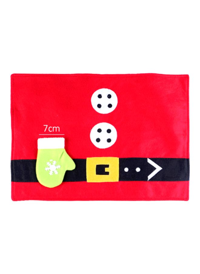 Beauenty Decorative Tablemat With Glove Red/Yellow/White 45x34cm - Image 1