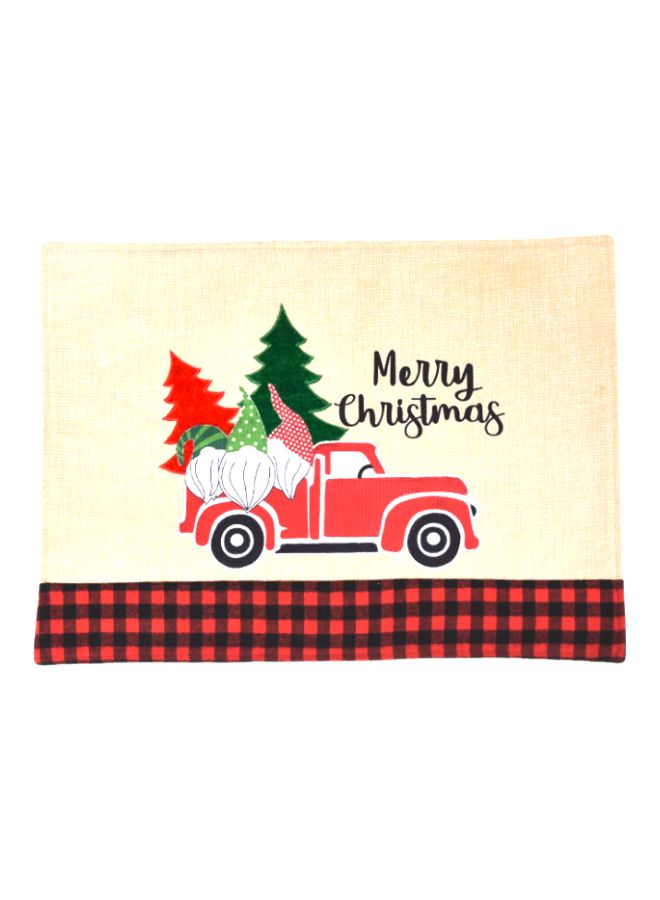 Beauenty Car Printed Decorative Placemat Beige/Red/Green 46x34cm - Image 1