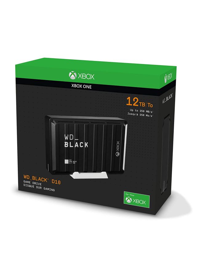 WD - D10 Gaming Desktop External Hard Drive 12 TB WDBA5E0120HBK-EESN 12 TB - Image 1