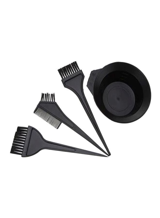 4-Piece Hair Colouring Tool Set Black - Image 1