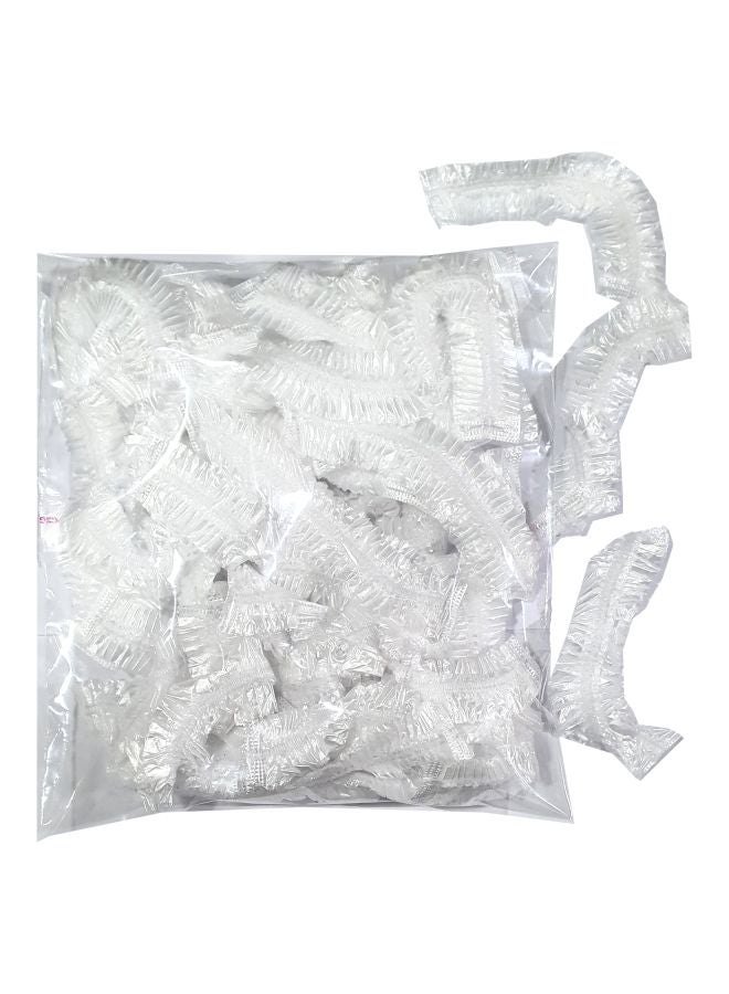 50-Piece  Shower Cap Set Clear 8x6x2cm - Image 1