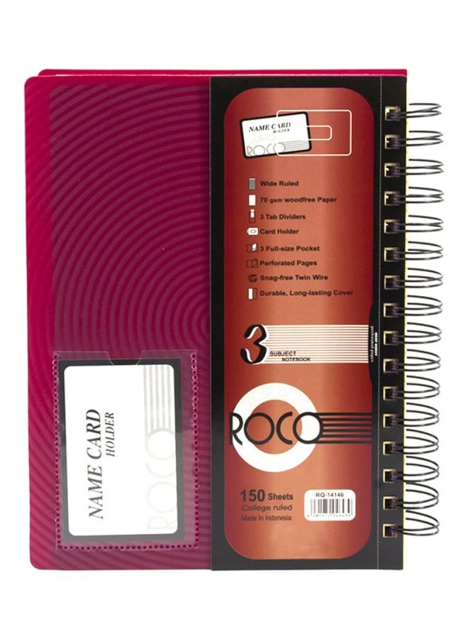 روكو دفتر ورق مسطّر مفرد أرجواني