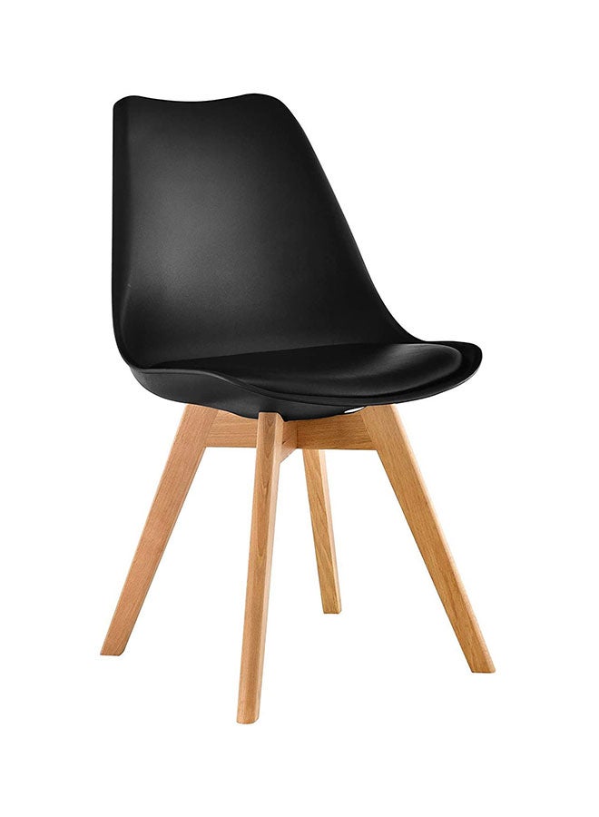 ماهاماي مقعد طعام إيمز من البلاستيك أسود - Image 1