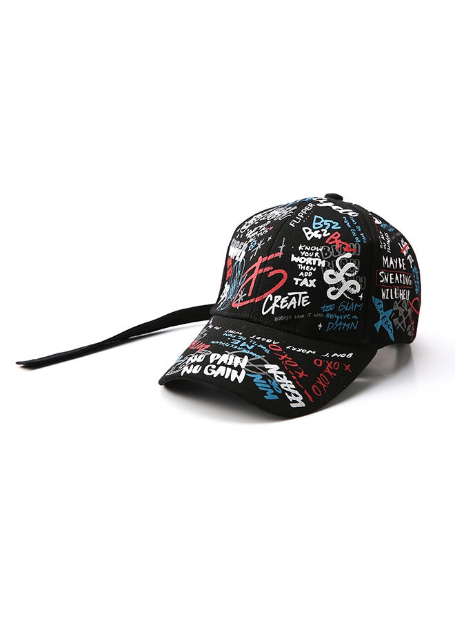 Generic Graffiti All-Matching Baseball Cap Black  - Image 3