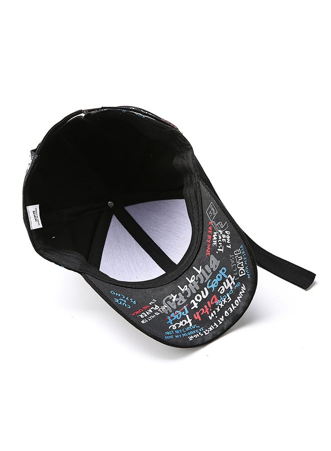 Generic Graffiti All-Matching Baseball Cap Black  - Image 4