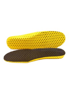Generic Breathable Deodorant Shock-proof Insoles Unisex Fitness Sport Sneakers Shoes Pad Black  - Image 1