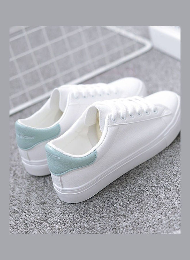 Anti-slip Flat Lace up Sports Sneakers White  - Image 5