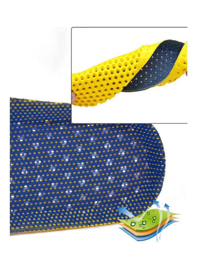 Generic Breathable Deodorant Shock-proof Insoles Unisex Fitness Sport Sneakers Shoes Pad Dark Blue  - Image 5