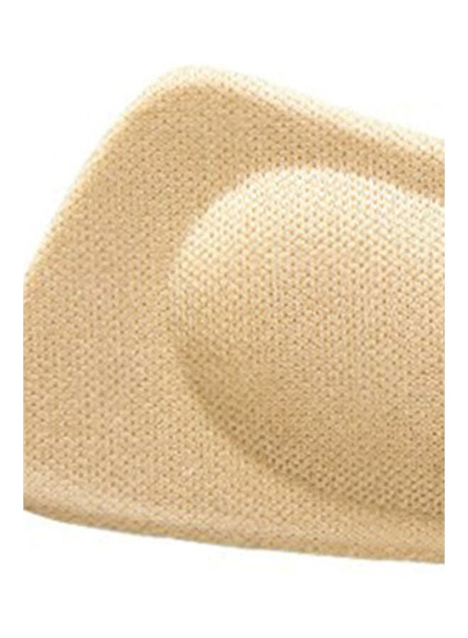Generic - 1Pair Thick Heel Grip Pain Relief Cushions Shoe Insoles Foot Care Protector Pads Brown - Image 1
