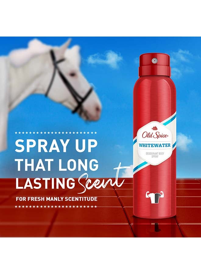 أولد سبايس بخاخ جسم مزيل عرق برائحة وايت وتر، مجموعة من 6 قطع 150ملليلتر - Image 4