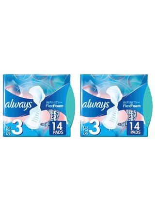 14 Infinity Flex Foam Pads Pack of 2 White - v1603291502/N41194130A_1