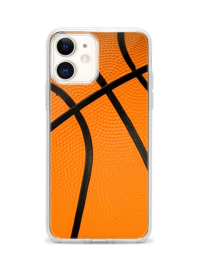 Stylizedd Basketball Printed Case For Apple iPhone 12 Mini Orange/Black - Image 1