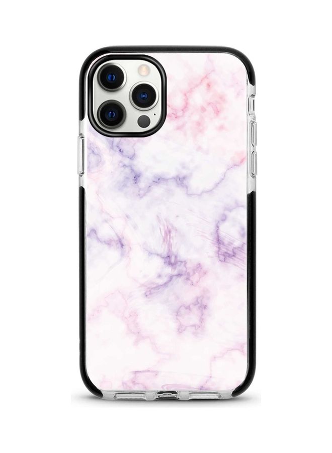 Protective Case Cover For Apple iPhone 12/12 Pro Marble Cotton Candy