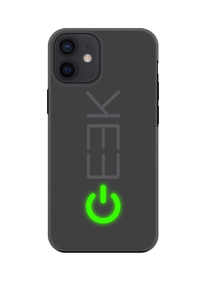 Stylizedd Geek On Printed Case For Apple iPhone 12 Mini Black/Green - Image 1