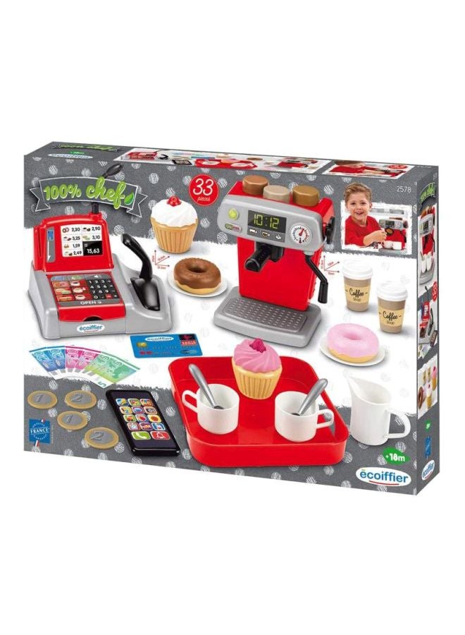 ecoiffier - 33-Piece Coffee Shop Set - Image 1