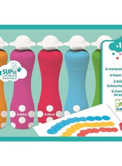 DJECO 6-Piece Foam Markers Multicolour  - Image 2