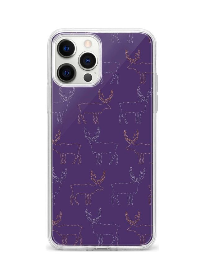 Stylizedd Protective Case Cover For Apple iPhone 12 Pro Purple Moose - Image 1