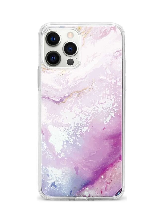 Stylizedd Protective Case Cover For Apple iPhone 12 Pro/12 Marble Print Marine - Image 1
