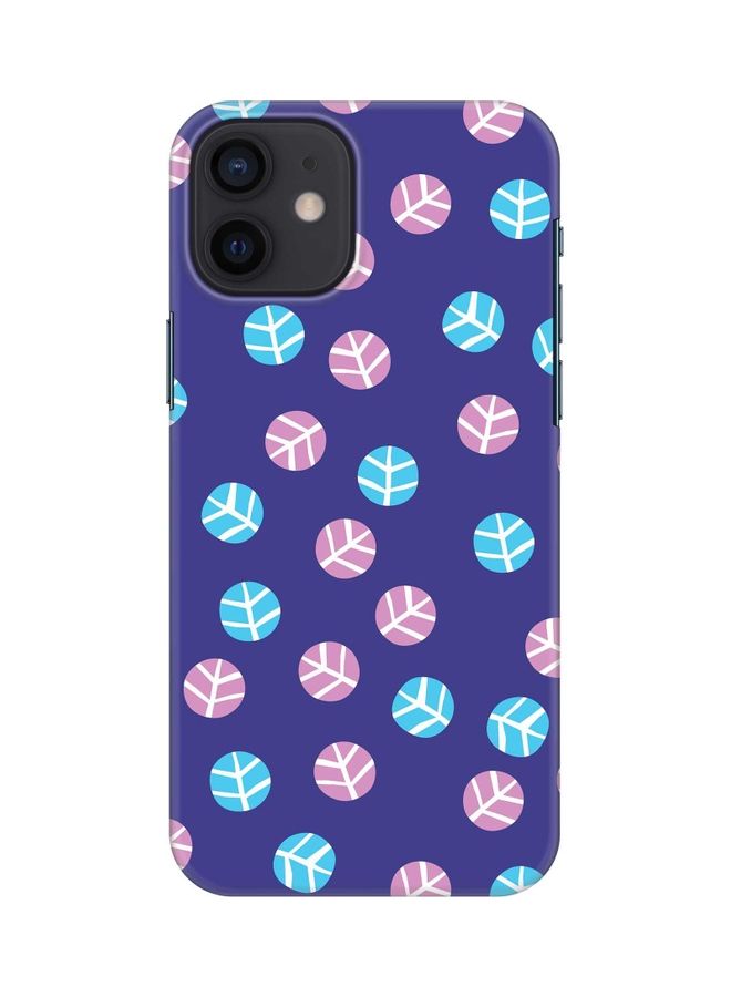 ستايلايزد غطاء حماية واق لهاتف أبل آيفون 12 ميني مزين بنقش رقاقات الثلج بشكل فقاعات - Image 1