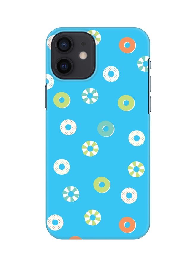 Stylizedd Loopy Hoops Printed Case For Apple iPhone 12 Mini Blue/White  - Image 1