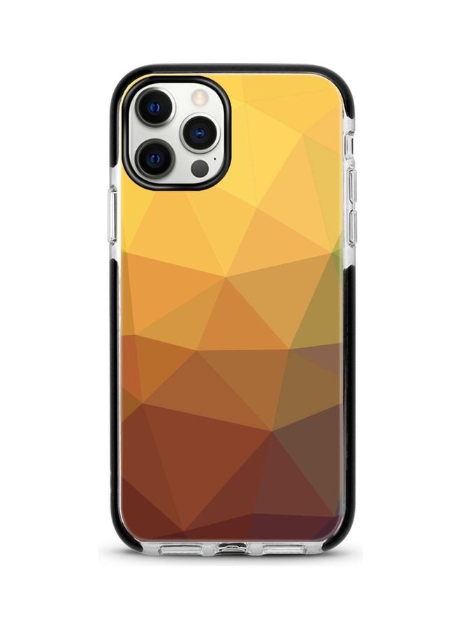 ستايلايزد غطاء حماية واقٍ لجهاز أبل آيفون 12 برو/آيفون 12 نجت ذهبي - Image 1