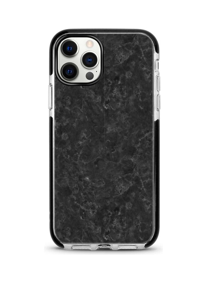 Stylizedd Marble Texture Printed Case For Apple iPhone 12 Pro/iPhone 12 Black - Image 1