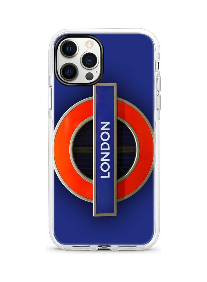 Mind The Gap Printed Case For Apple iPhone 12 Pro/iPhone 12 Blue/Red