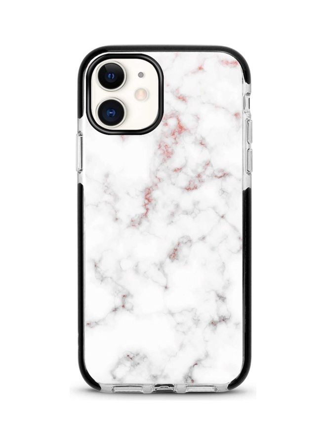 ستايلايزد غطاء حماية واق لهاتف أبل آيفون 12 ميني نقش الرخام باللون الذهبي الوردي - Image 1