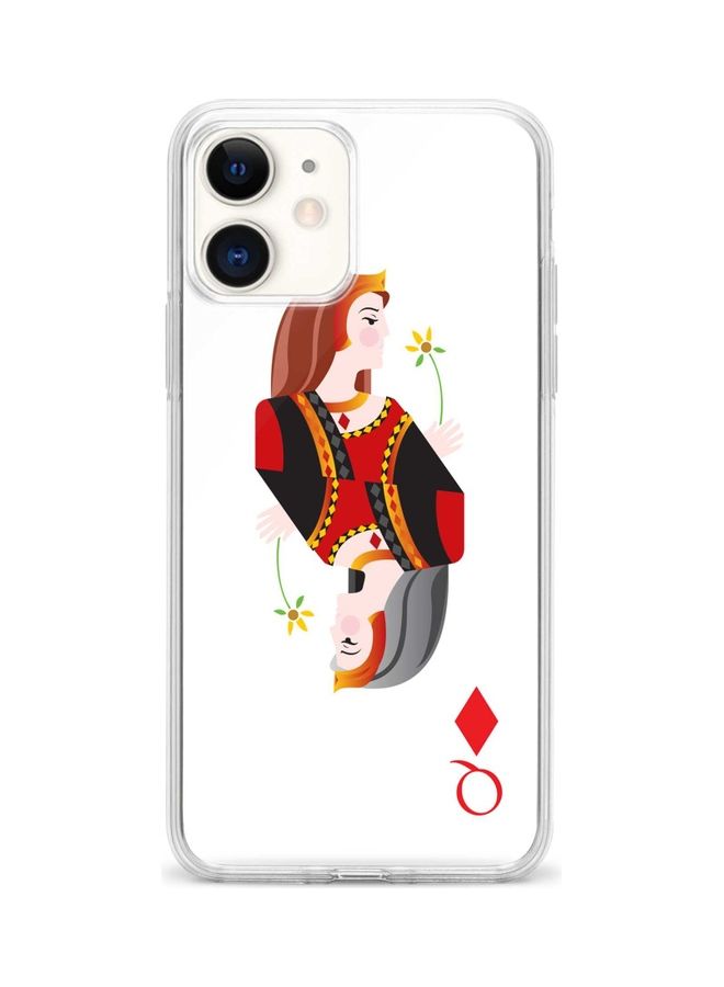 Stylizedd Protective Case Cover For Apple iPhone 12 Mini Queen Of Diamonds - Image 1
