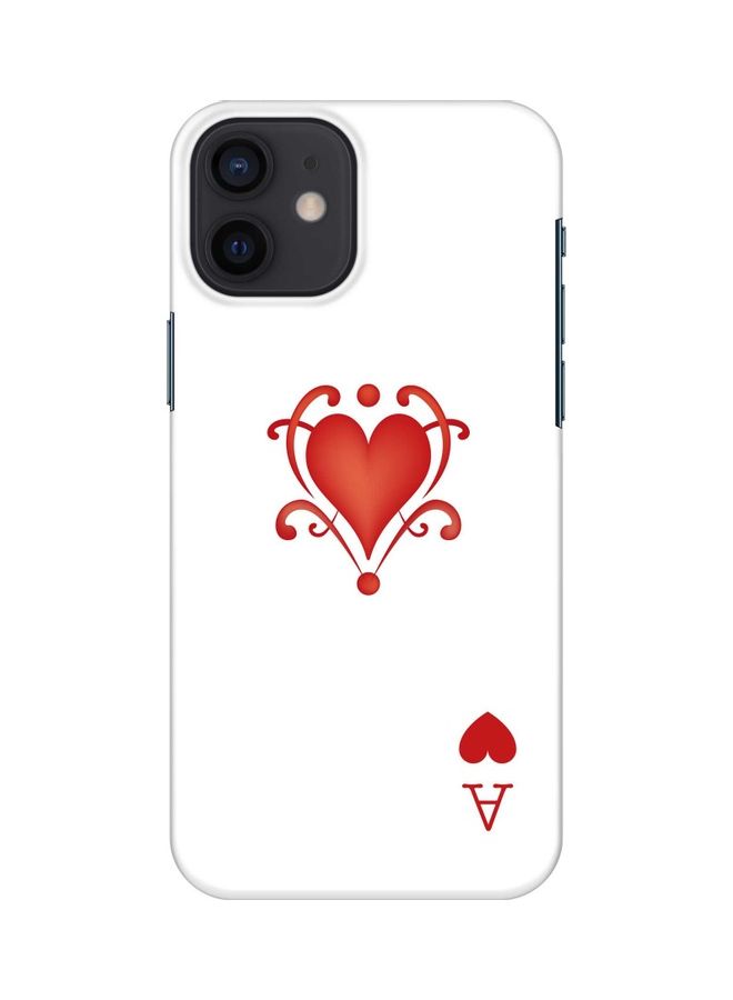Stylizedd Protective Case Cover For Apple iPhone 12 Mini Ace Of Hearts  - Image 1