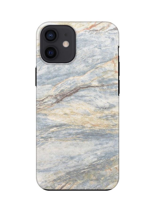 Stylizedd Dual-Layered Protective Case Cover For Apple iPhone 12 mini Marble Grey Classic - Image 1