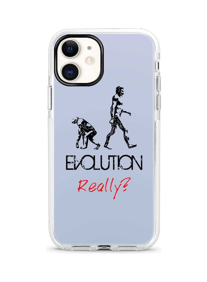 Stylizedd Case Slim Thin Drop Proof Military Grade Protection and Transparent Dual-Layered Shockproof Cover Bumper Designed for Apple iPhone 12 Mini- Evolution, Really Full Print Blue - Image 1